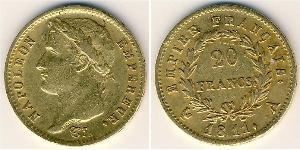 20 Franc 法兰西第一帝国 (1804 - 1814) 金 拿破仑一世(1769 - 1821)
