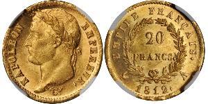 20 Franc 法兰西第一帝国 (1804 - 1814) 金 拿破仑一世(1769 - 1821)