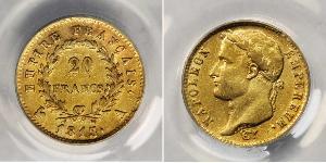 20 Franc 法兰西第一帝国 (1804 - 1814) 金 拿破仑一世(1769 - 1821)