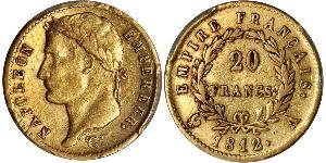 20 Franc 法兰西第一帝国 (1804 - 1814) 金 拿破仑一世(1769 - 1821)