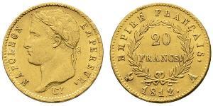 20 Franc 法兰西第一帝国 (1804 - 1814) 金 拿破仑一世(1769 - 1821)