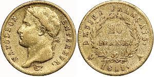 20 Franc 法兰西第一帝国 (1804 - 1814) 金 拿破仑一世(1769 - 1821)