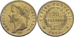 20 Franc 法兰西第一帝国 (1804 - 1814) 金 拿破仑一世(1769 - 1821)