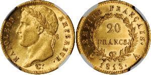 20 Franc 法兰西第一帝国 (1804 - 1814) 金 拿破仑一世(1769 - 1821)