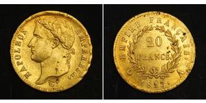 20 Franc 法兰西第一帝国 (1804 - 1814) 金 拿破仑一世(1769 - 1821)