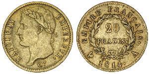 20 Franc 法兰西第一帝国 (1804 - 1814) 金 拿破仑一世(1769 - 1821)