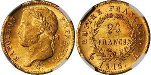 20 Franc 法兰西第一帝国 (1804 - 1814) 金 拿破仑一世(1769 - 1821)