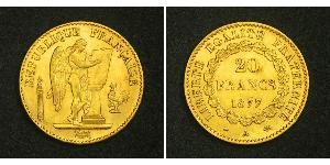 20 Franc 法兰西第三共和国 (1870 - 1940) 金 