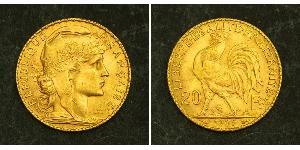 20 Franc 法兰西第三共和国 (1870 - 1940) 金 