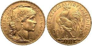 20 Franc 法兰西第三共和国 (1870 - 1940) 金 