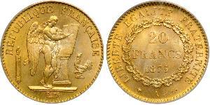 20 Franc 法兰西第三共和国 (1870 - 1940) 金 