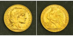 20 Franc 法兰西第三共和国 (1870 - 1940) 金 