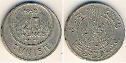 20 Franc 突尼西亞 镍/銅 
