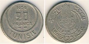 20 Franc 突尼西亞 銅/镍 