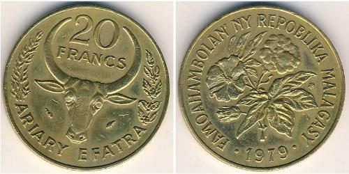 20 Franc 马达加斯加 (1960 - ) 青铜/铝 