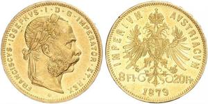 20 Franc / 8 Florin Austria-Hungary (1867-1918) Gold Franz Joseph I (1830 - 1916)