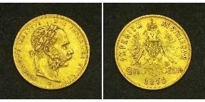 20 Franc / 8 Florin Österreich-Ungarn (1867-1918) Gold Franz Joseph I (1830 - 1916)