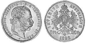 20 Franc / 8 Florin Autriche-Hongrie (1867-1918) Or Franz Joseph I (1830 - 1916)