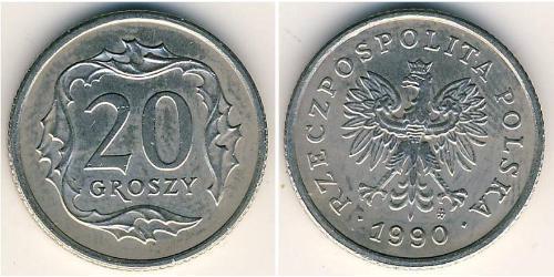 20 Grosh Volksrepublik Polen (1952-1990) Kupfer/Nickel 