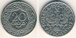 20 Grosh Zweite Polnische Republik (1918 - 1939) Kupfer/Nickel 