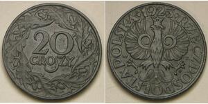 20 Grosh 波兰第二共和国 (1918 - 1939) 銅/镍 