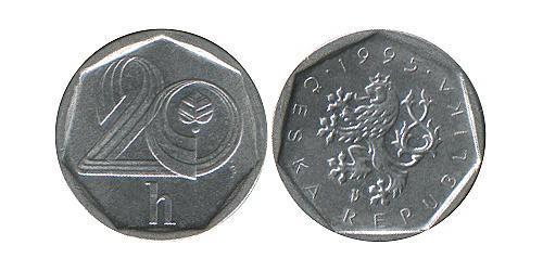 20 Heller Tschechien Aluminium 