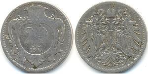 20 Heller Autriche-Hongrie (1867-1918) Nickel 