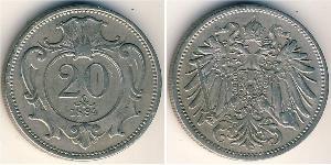 20 Heller Autriche-Hongrie (1867-1918) Nickel 