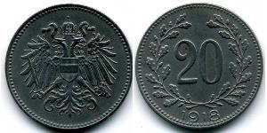 20 Heller Österreich-Ungarn (1867-1918) Stahl 