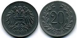20 Heller Austria-Hungary (1867-1918) Steel 