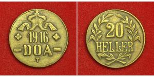 20 Heller German East Africa (1885-1919) 銅 