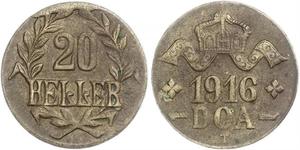 20 Heller German East Africa (1885-1919) 銅 