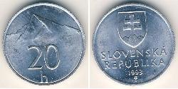 20 Heller 斯洛伐克 (1993 - ) 铝 