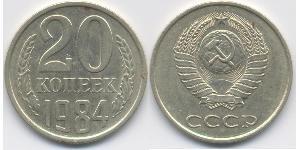 20 Kopeck Unione Sovietica (1922 - 1991) Cuivre/Nickel 