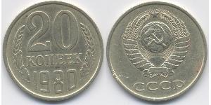20 Kopeck Unione Sovietica (1922 - 1991) Cuivre/Nickel 
