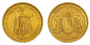 20 Korona Kingdom of Hungary (1000-1918) Gold Franz Joseph I (1830 - 1916)