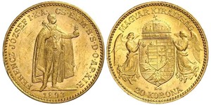 20 Korona Königreich Ungarn (1000-1918) Gold Franz Joseph I (1830 - 1916)