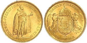 20 Korona Royaume de Hongrie (1000-1918) Or Franz Joseph I (1830 - 1916)