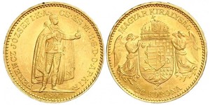 20 Korona Reino de Hungría (1000-1918) Oro Franz Joseph I (1830 - 1916)