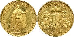 20 Korona Reino de Hungría (1000-1918) Oro Franz Joseph I (1830 - 1916)