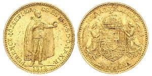 20 Korona Королiвство Угорщина (1000-1918) Золото Франц Иосиф I (1830 - 1916)