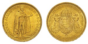 20 Korona 匈牙利王国 金 弗朗茨·约瑟夫一世 (1830 - 1916)