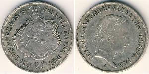 20 Kreuzer Hongrie (1989 - ) Argent 