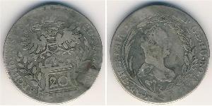 20 Kreuzer Austria Argento 