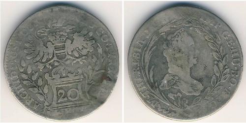 20 Kreuzer Austria Argento 