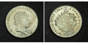 20 Kreuzer Impero austriaco (1804-1867) Argento Ferdinand I of Austria (1793 - 1875)
