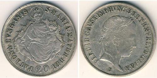 20 Kreuzer Ungheria (1989 - ) Argento 