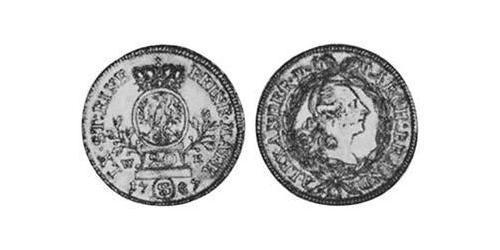 20 Kreuzer Principado de Ansbach (1398–1792) Plata Charles Alexander, Margrave of Brandenburg-Ansbach (1736 – 1806)