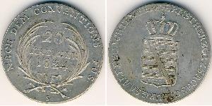 20 Kreuzer States of Germany Plata 