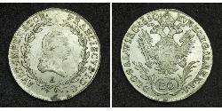 20 Kreuzer Kaisertum Österreich (1804-1867) Silber Francis II, Holy Roman Emperor (1768 - 1835)
